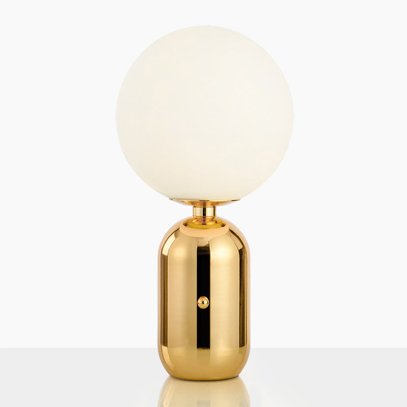 Table à teinte en verre rond Lumite de style simplicité lampe de table de nuit pour chambre à coucher