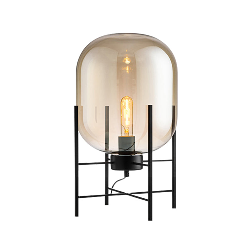 Moderne bureaulamp huishoudelijke bureauverlichting met glazen schaduw voor slaapkamerstudieruimte