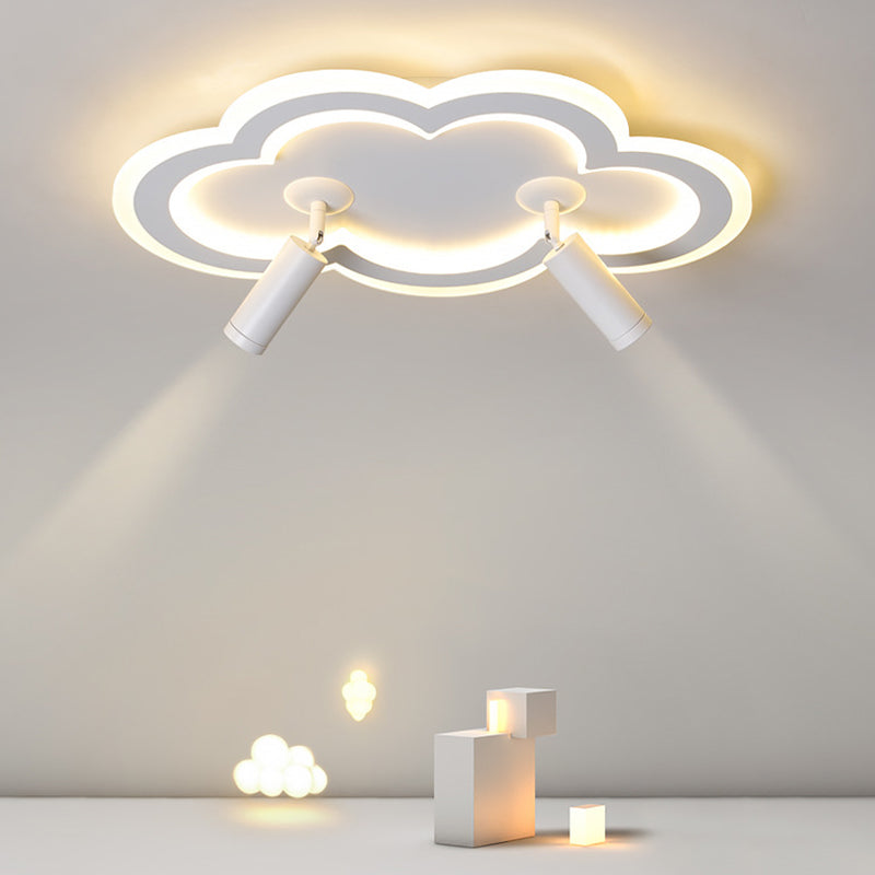 Cloud Shape Ceiling Mount Light Fixture Nordic LED Metal Flush Mount Ceiling Lamps