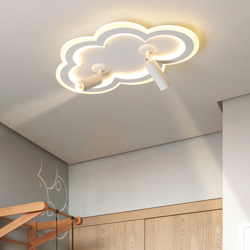 Cloud Shape Ceiling Mount Light Fixture Nordic LED Metal Flush Mount Ceiling Lamps