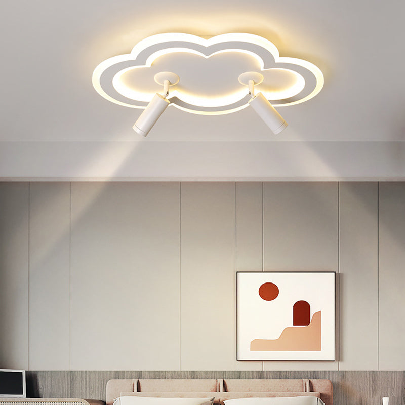 Cloud Shape Ceiling Mount Light Fixture Nordic LED Metal Flush Mount Ceiling Lamps