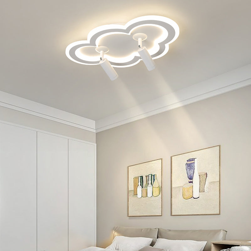 Luminaria de montaje de techo de forma de nube LED Nordic LED de montaje de techo de metal