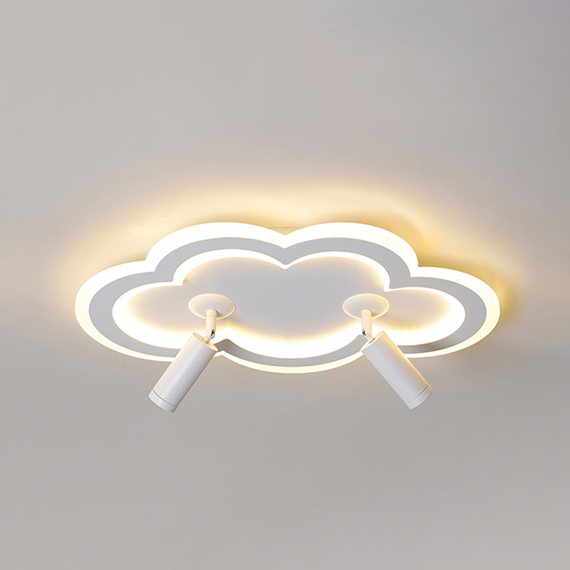 Cloud Shape Ceiling Mount Light Fixture Nordic LED Metal Flush Mount Ceiling Lamps