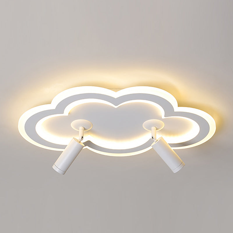 Luminaria de montaje de techo de forma de nube LED Nordic LED de montaje de techo de metal