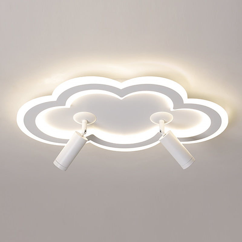 Cloud Shape Ceiling Mount Light Fixture Nordic LED Metal Flush Mount Ceiling Lamps