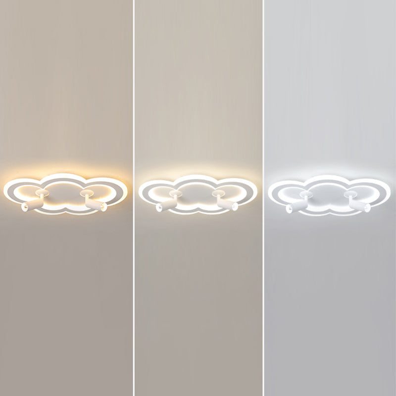 Luminaria de montaje de techo de forma de nube LED Nordic LED de montaje de techo de metal