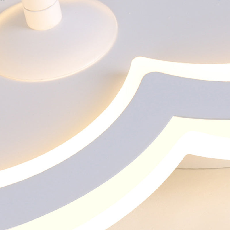 Luminaria de montaje de techo de forma de nube LED Nordic LED de montaje de techo de metal