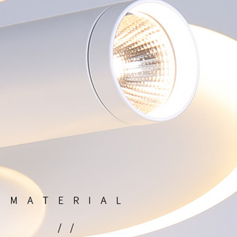 Luminaria de montaje de techo de forma de nube LED Nordic LED de montaje de techo de metal