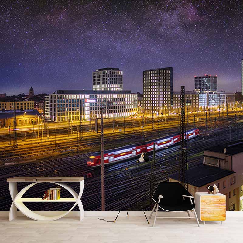 Mural Wallpaper Urban Transportation Photography Decorative Bedroom Wall Mural