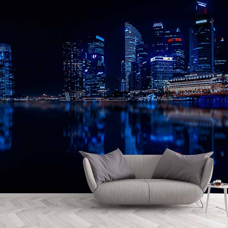Modern Photography Mural Wallpaper Urban Landscape Living Room Wall Mural