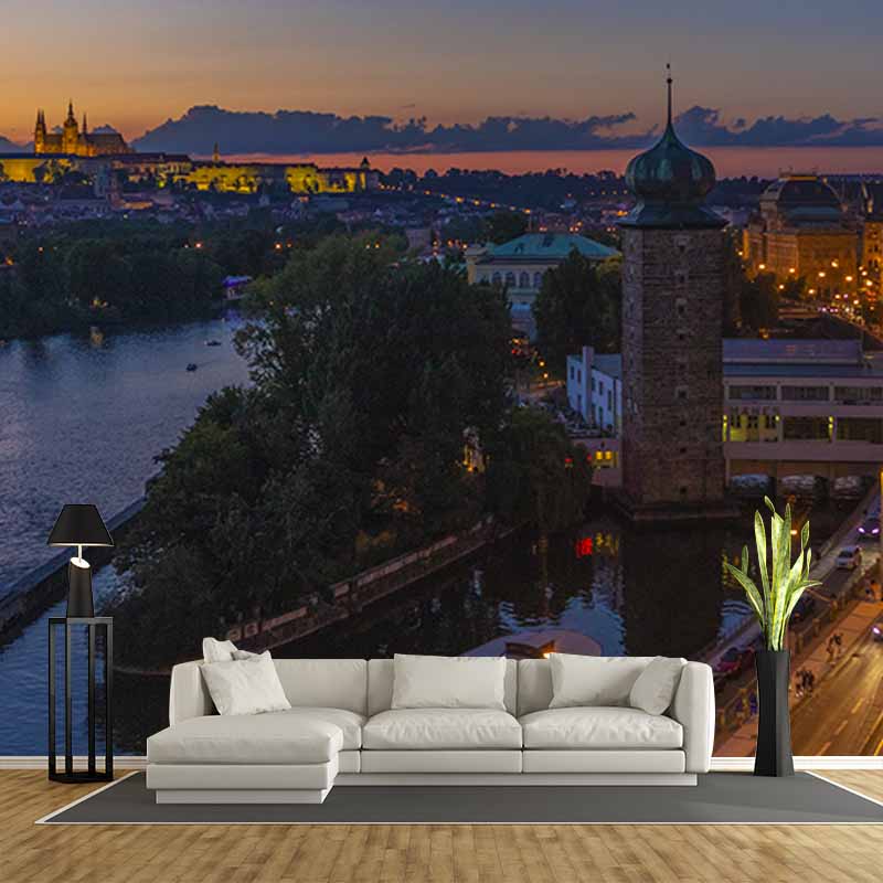 Modern Photography Mural Wallpaper Urban Landscape Living Room Wall Mural