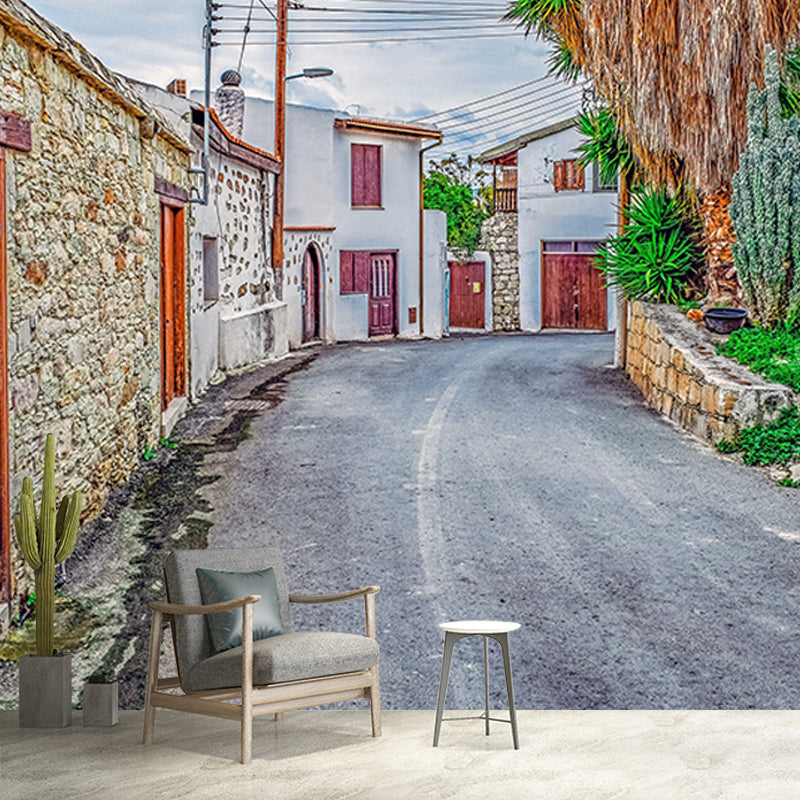 Modern Style Mural Wallpaper Town Scenery Photography Indoor Wall Mural