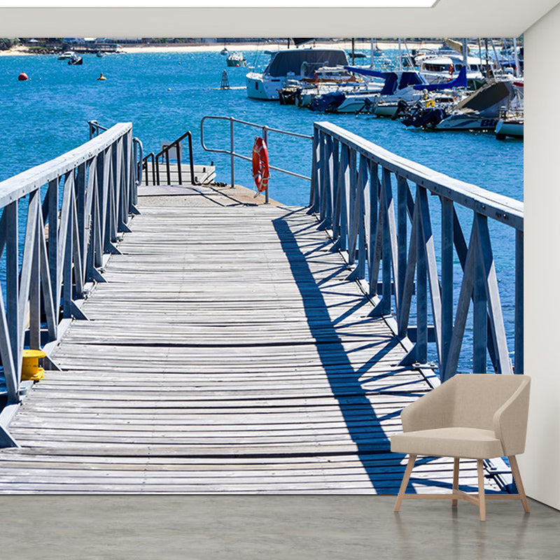 Town Scenery Photography Environment Friendly Mural Wallpaper Bedroom Wall Mural