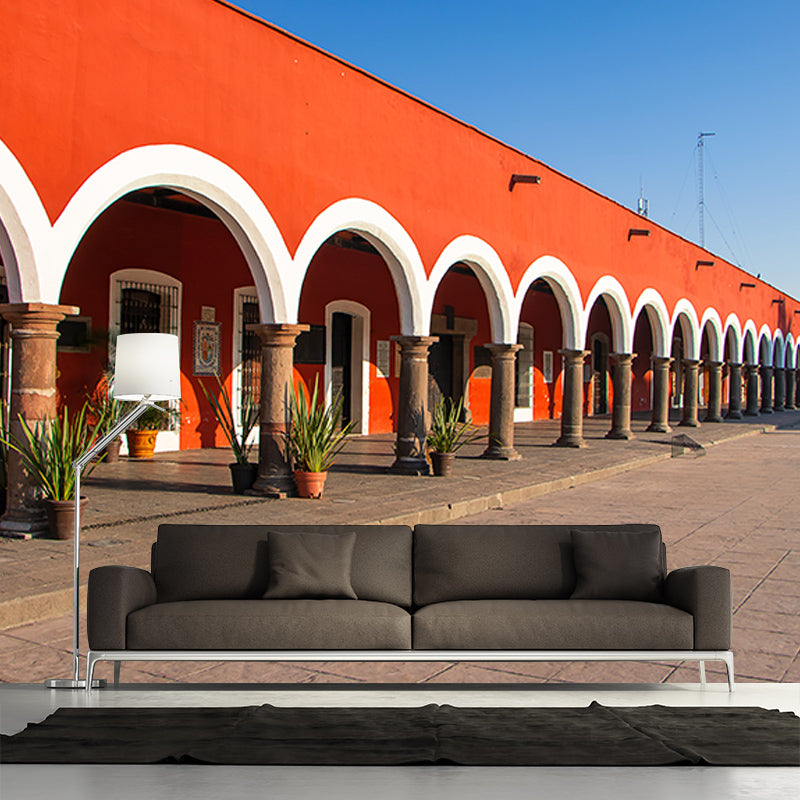 Town Scenery Photography Environment Friendly Mural Wallpaper Bedroom Wall Mural