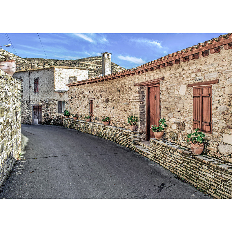 Town Scenery Mildew Resistant Wallpaper Photography Sleeping Room Wall Mural