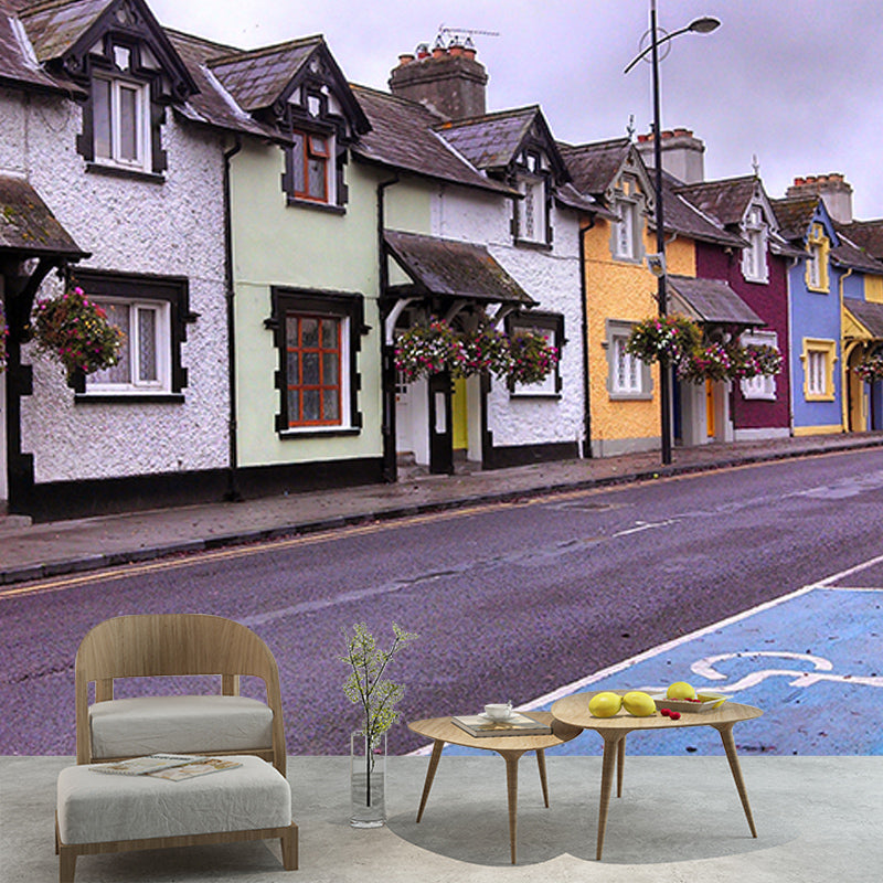 Beautiful Photography Mural Wallpaper Town Scenery Indoor Wall Mural