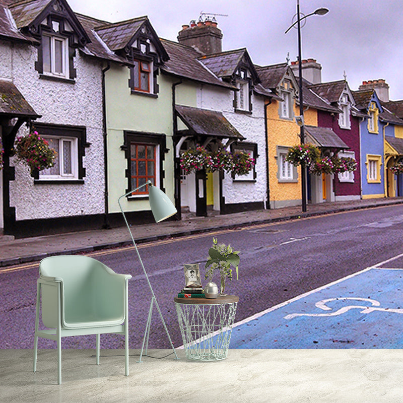 Beautiful Photography Mural Wallpaper Town Scenery Indoor Wall Mural