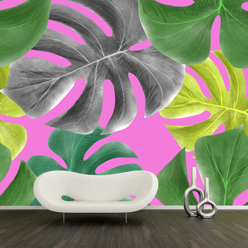 Illustration Stain Resistant Mural Wallpaper Plants Living Room Wall Mural