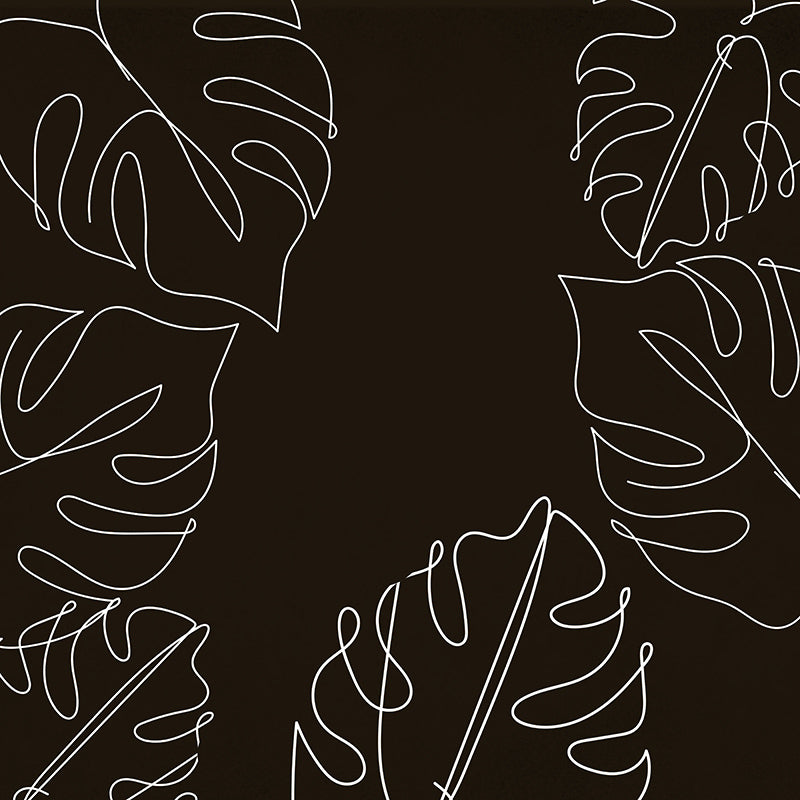 Monstera Resistant Mural Wallpaper Environment Friendly Sleeping Room Wall Mural