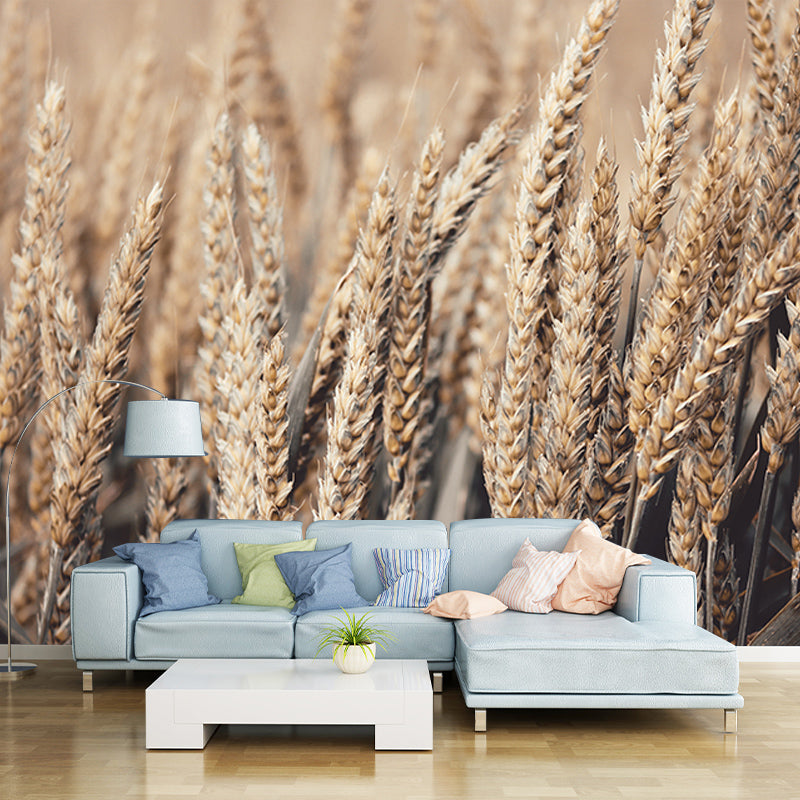 Decorative Wall Mural Wallpaper Wheat Field Sitting Room Wall Mural