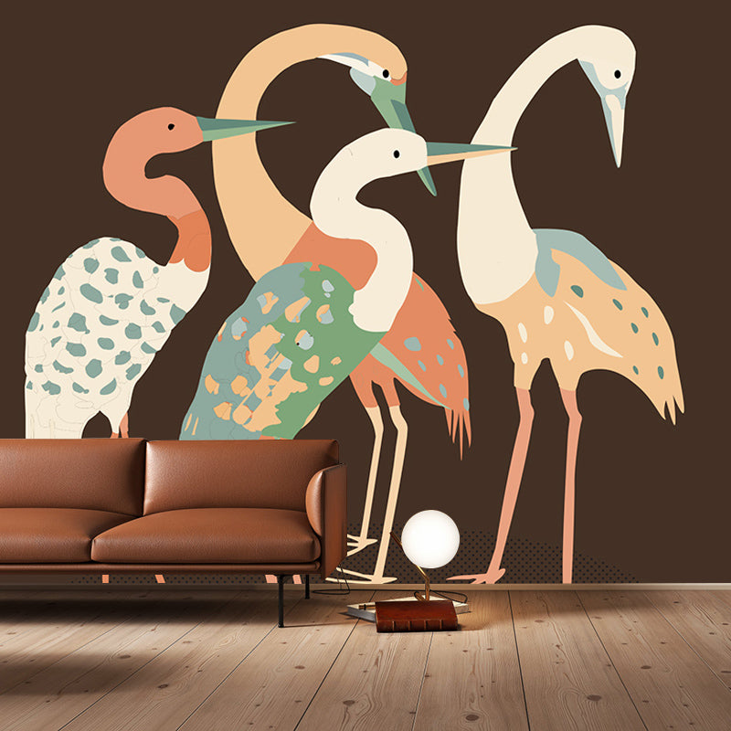 Beautiful Wallpaper Cartoon Animals Illustration Mural Indoor Wall Mural