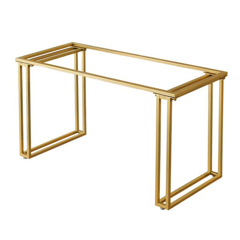 Mesa de comedor con pedestal doble, muebles rectangulares de lujo tradicionales