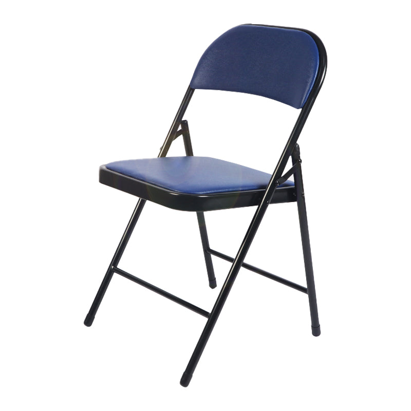 Silla de comedor de estilo moderno Silla auxiliar plegable sin brazos con patas de metal