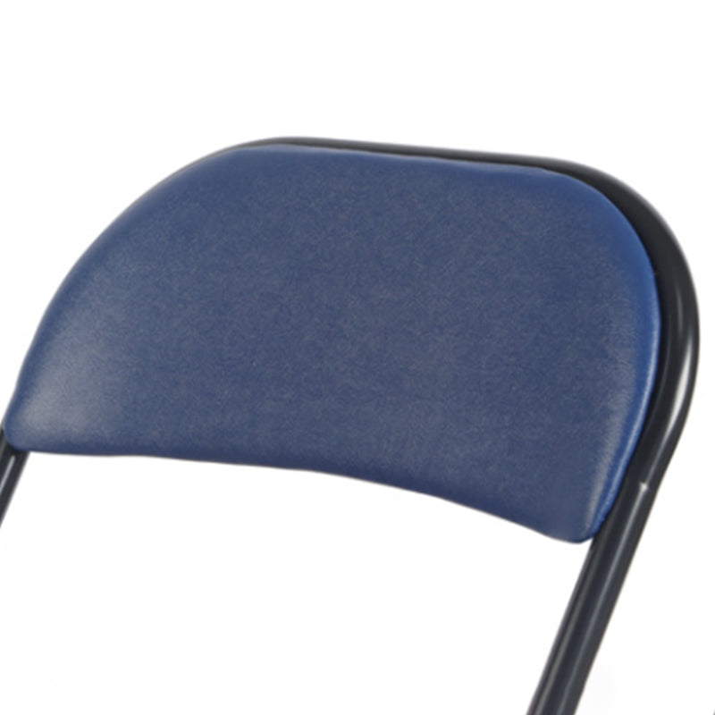 Silla de comedor de estilo moderno Silla auxiliar plegable sin brazos con patas de metal
