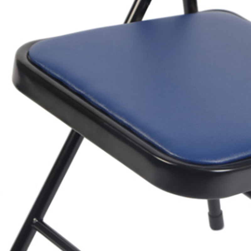 Silla de comedor de estilo moderno Silla auxiliar plegable sin brazos con patas de metal