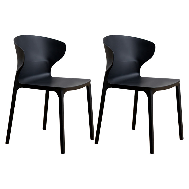 Sedia da pranzo in plastica scandinava cucina in plastica sedia laterale