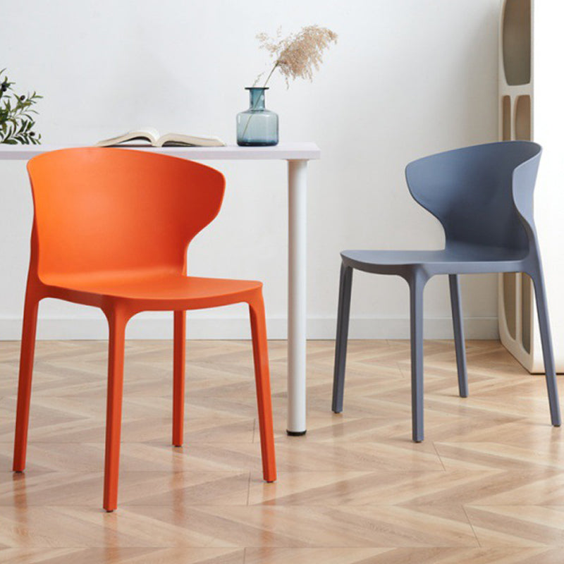 Sedia da pranzo in plastica scandinava cucina in plastica sedia laterale
