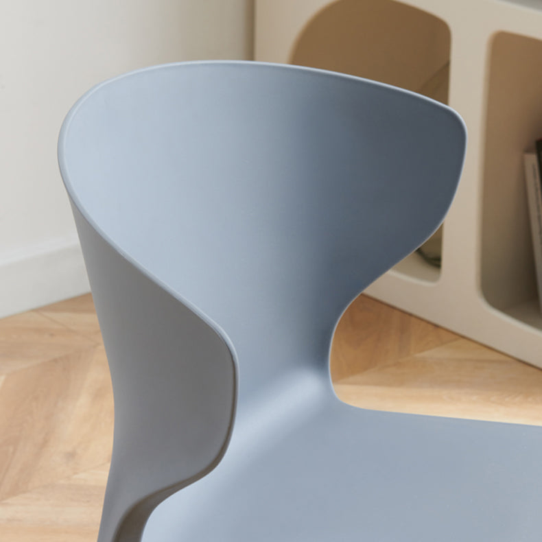 Sedia da pranzo in plastica scandinava cucina in plastica sedia laterale
