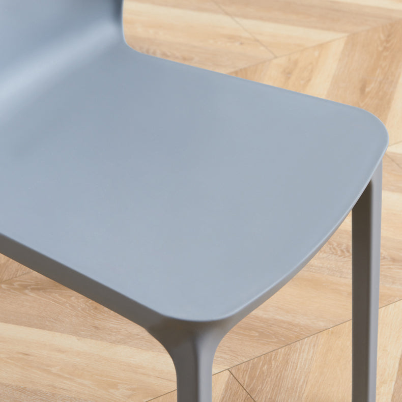 Sedia da pranzo in plastica scandinava cucina in plastica sedia laterale