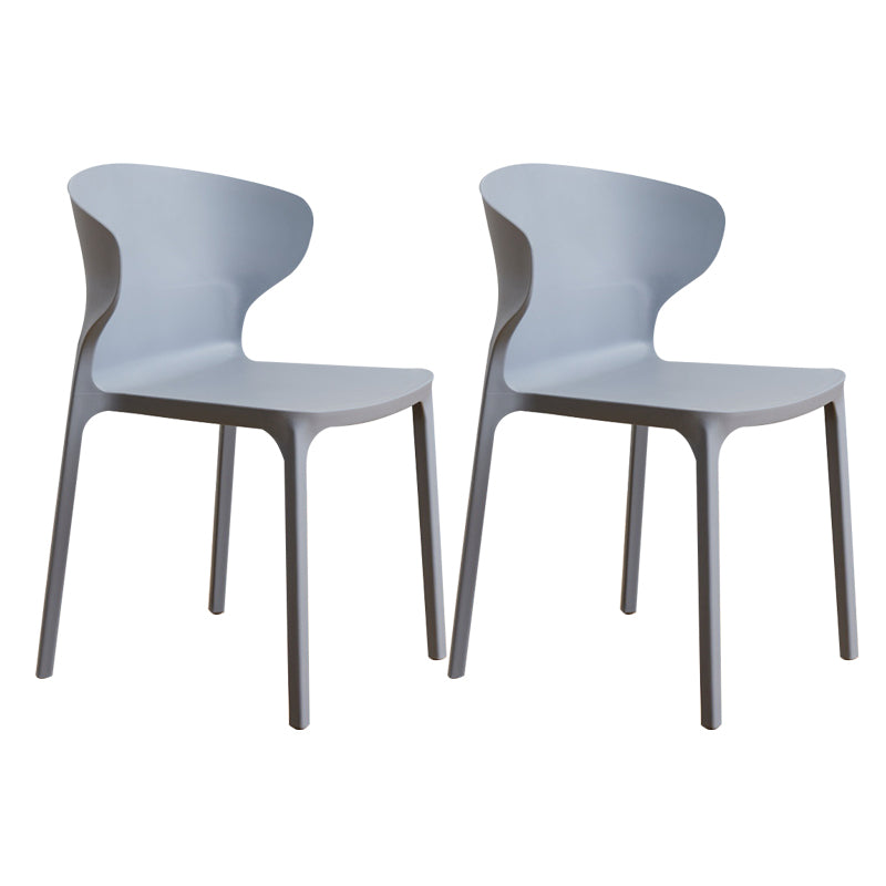 Sedia da pranzo in plastica scandinava cucina in plastica sedia laterale