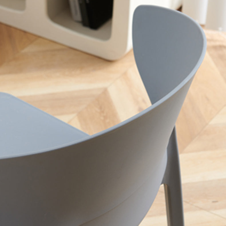 Sedia da pranzo in plastica scandinava cucina in plastica sedia laterale