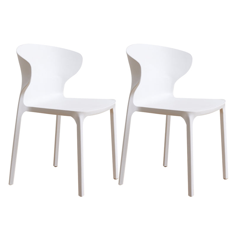 Sedia da pranzo in plastica scandinava cucina in plastica sedia laterale