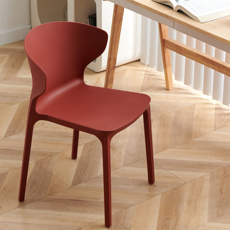 Sedia da pranzo in plastica scandinava cucina in plastica sedia laterale