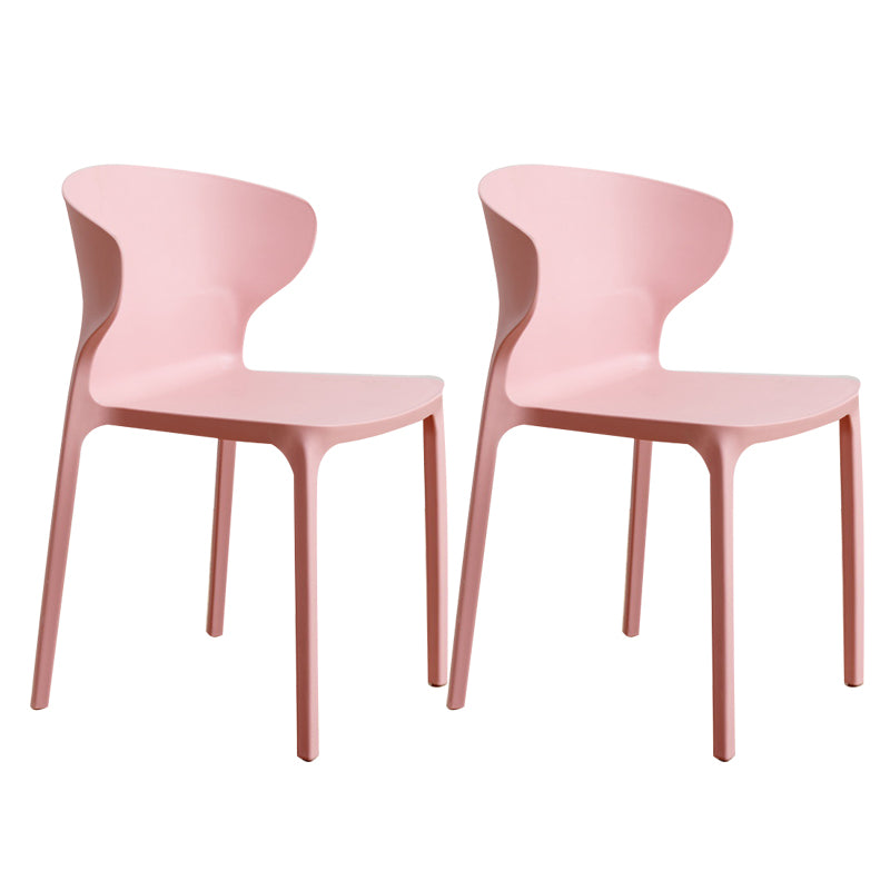 Sedia da pranzo in plastica scandinava cucina in plastica sedia laterale
