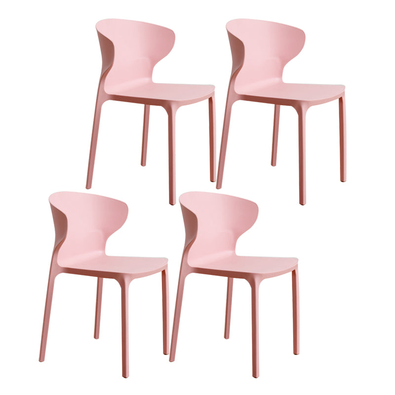 Sedia da pranzo in plastica scandinava cucina in plastica sedia laterale