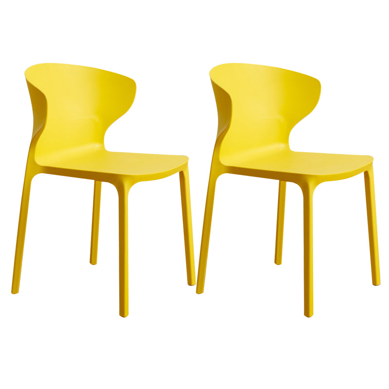 Sedia da pranzo in plastica scandinava cucina in plastica sedia laterale