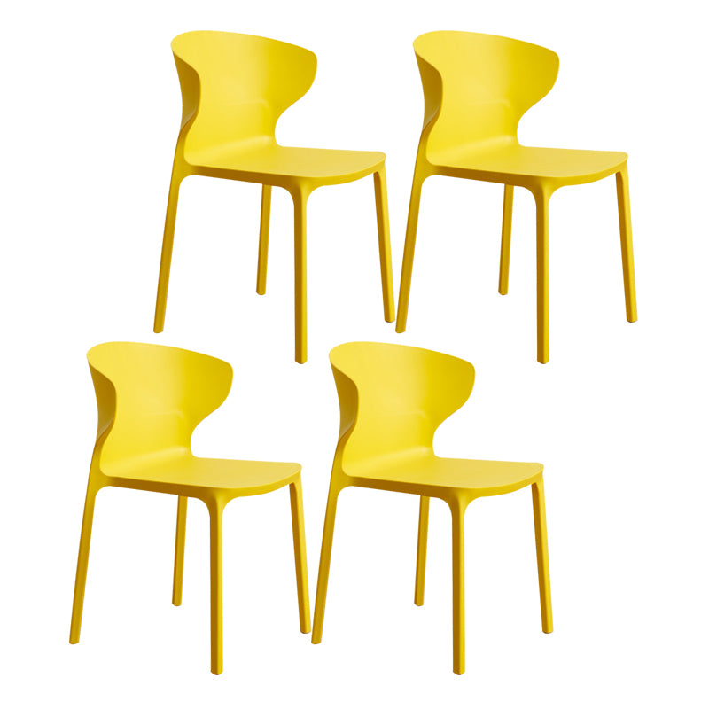 Sedia da pranzo in plastica scandinava cucina in plastica sedia laterale