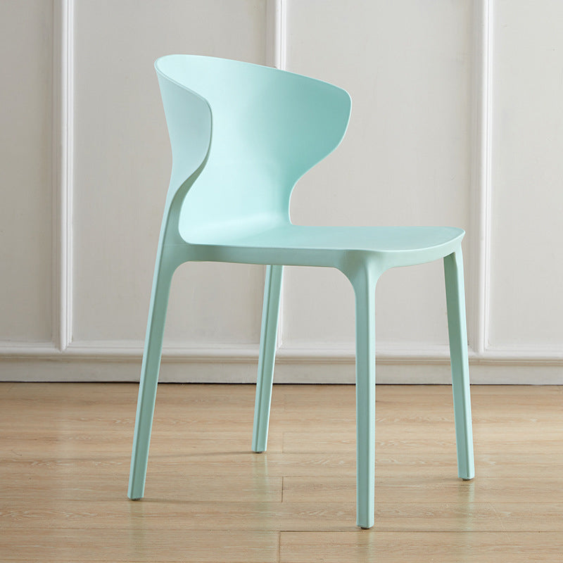 Sedia da pranzo in plastica scandinava cucina in plastica sedia laterale