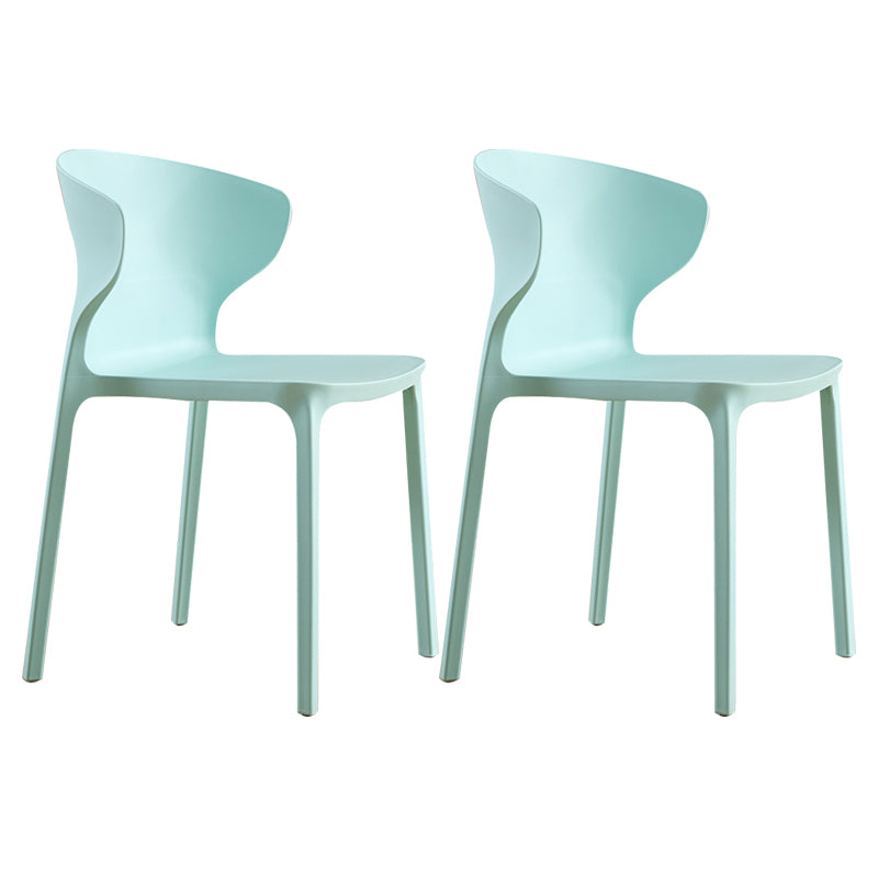 Sedia da pranzo in plastica scandinava cucina in plastica sedia laterale