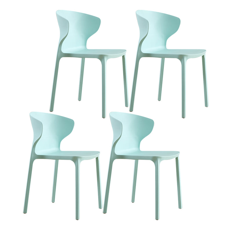 Sedia da pranzo in plastica scandinava cucina in plastica sedia laterale