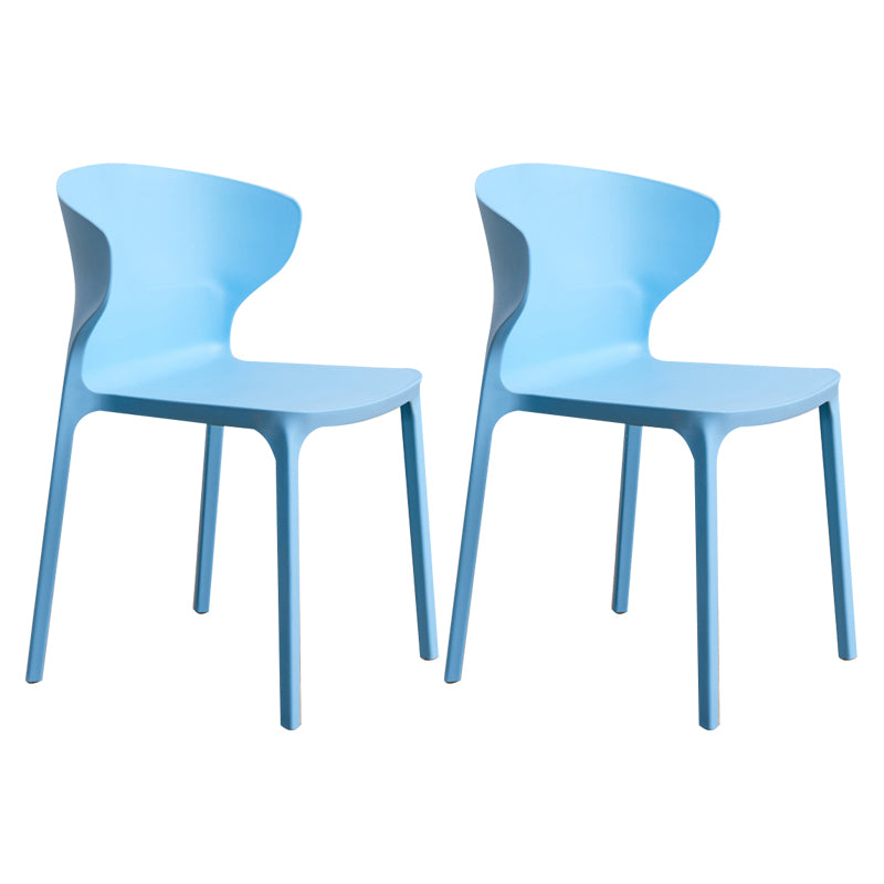 Sedia da pranzo in plastica scandinava cucina in plastica sedia laterale