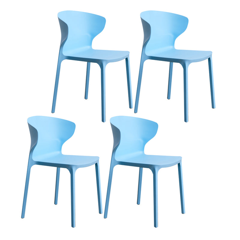 Sedia da pranzo in plastica scandinava cucina in plastica sedia laterale