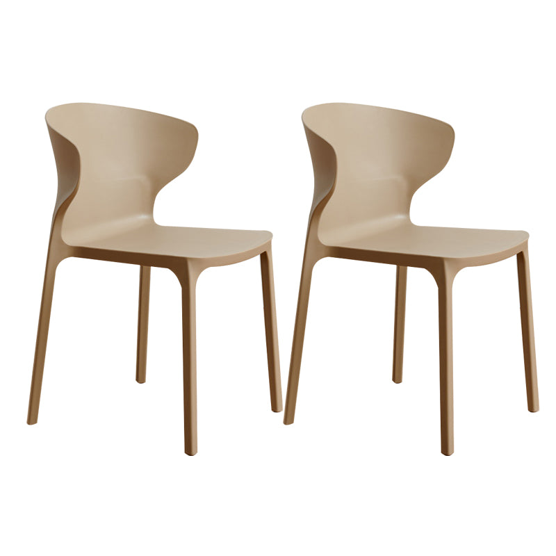 Sedia da pranzo in plastica scandinava cucina in plastica sedia laterale