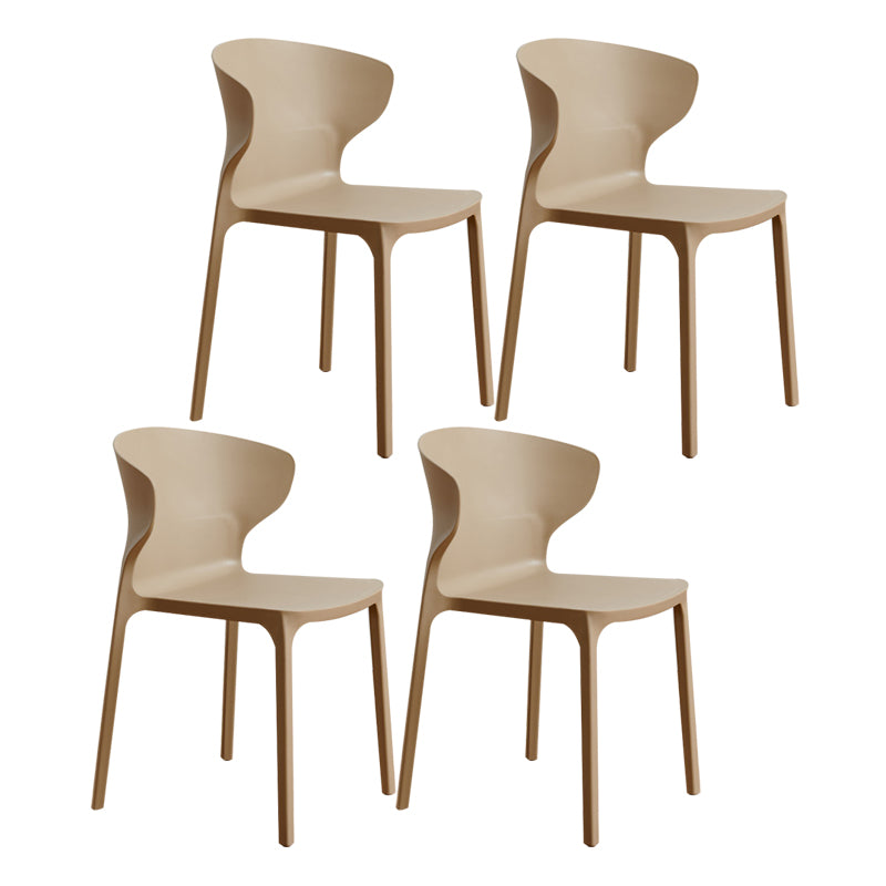 Sedia da pranzo in plastica scandinava cucina in plastica sedia laterale