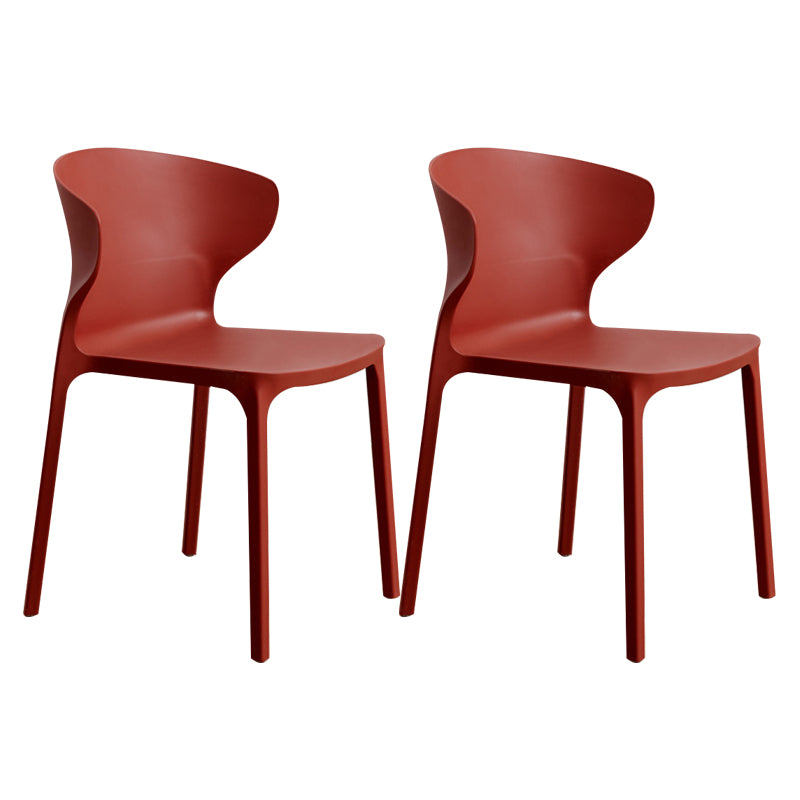 Sedia da pranzo in plastica scandinava cucina in plastica sedia laterale