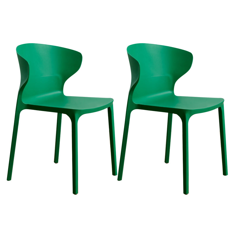 Sedia da pranzo in plastica scandinava cucina in plastica sedia laterale